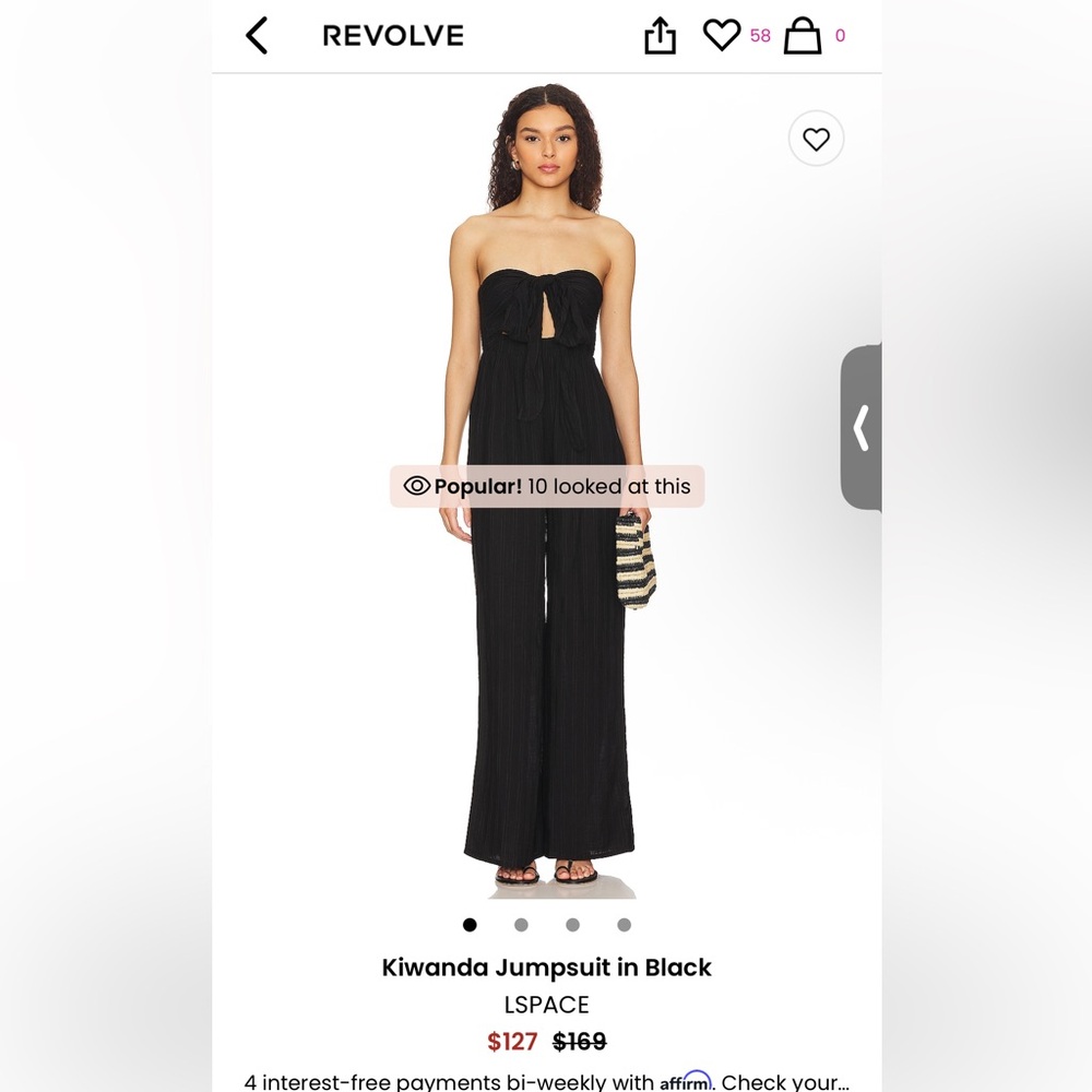 L*Space Black Kiwanda Jumpsuit